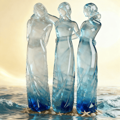 🌊Sisters by My Side, Celebrates Friendships Three Sisters Sculpture