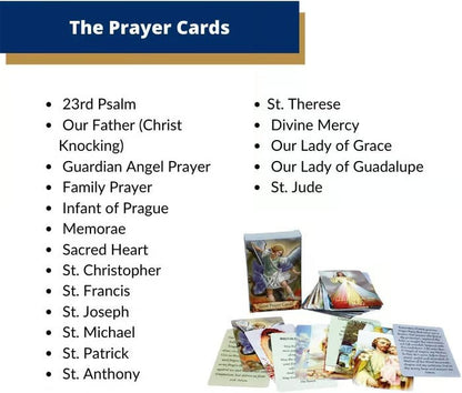 ✝️ Catholic Genuine Leather Holy Card Holder – Pocket Prayer Card Organizer with Snap Closure